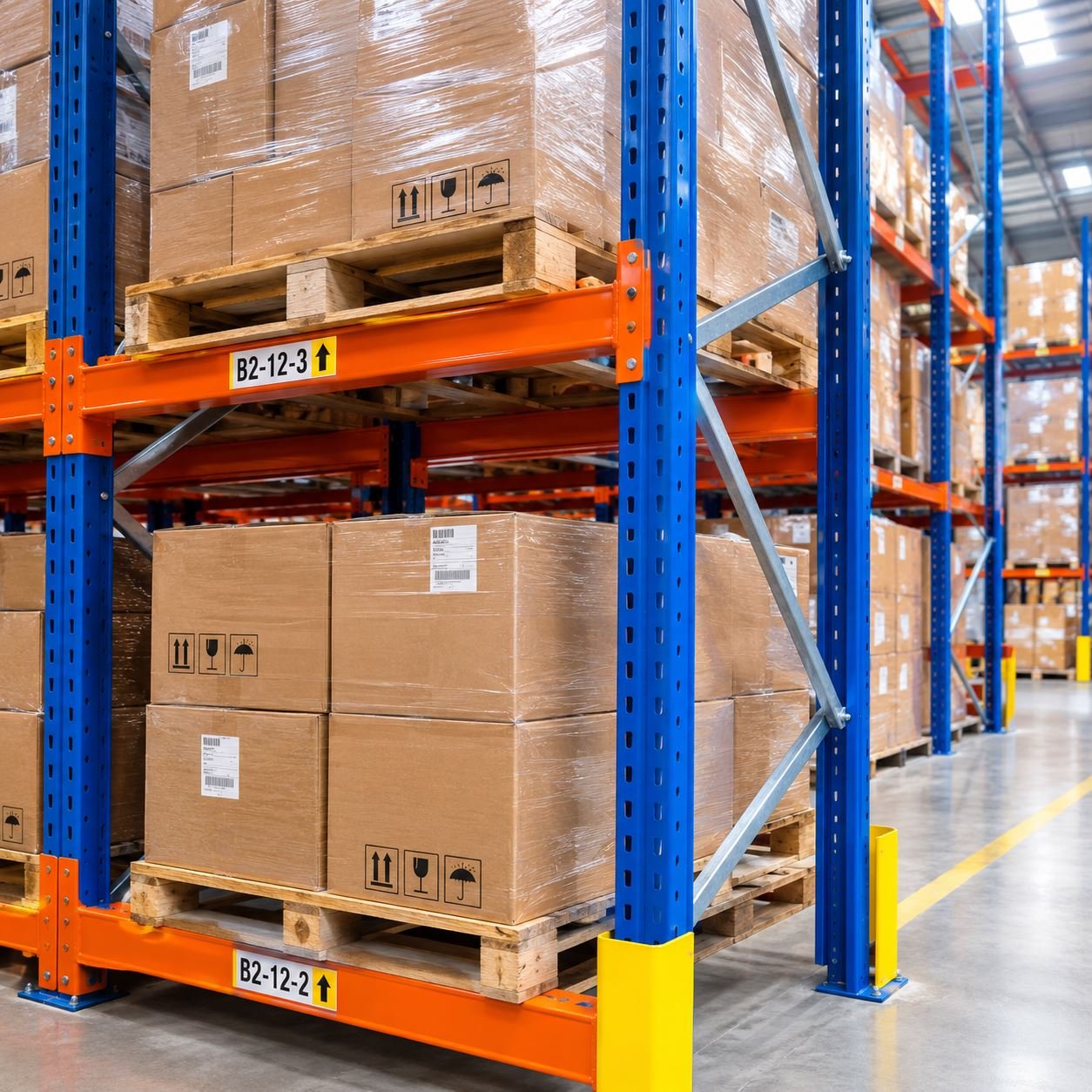 Heavy duty pallet racking installed by StackPro Industries
